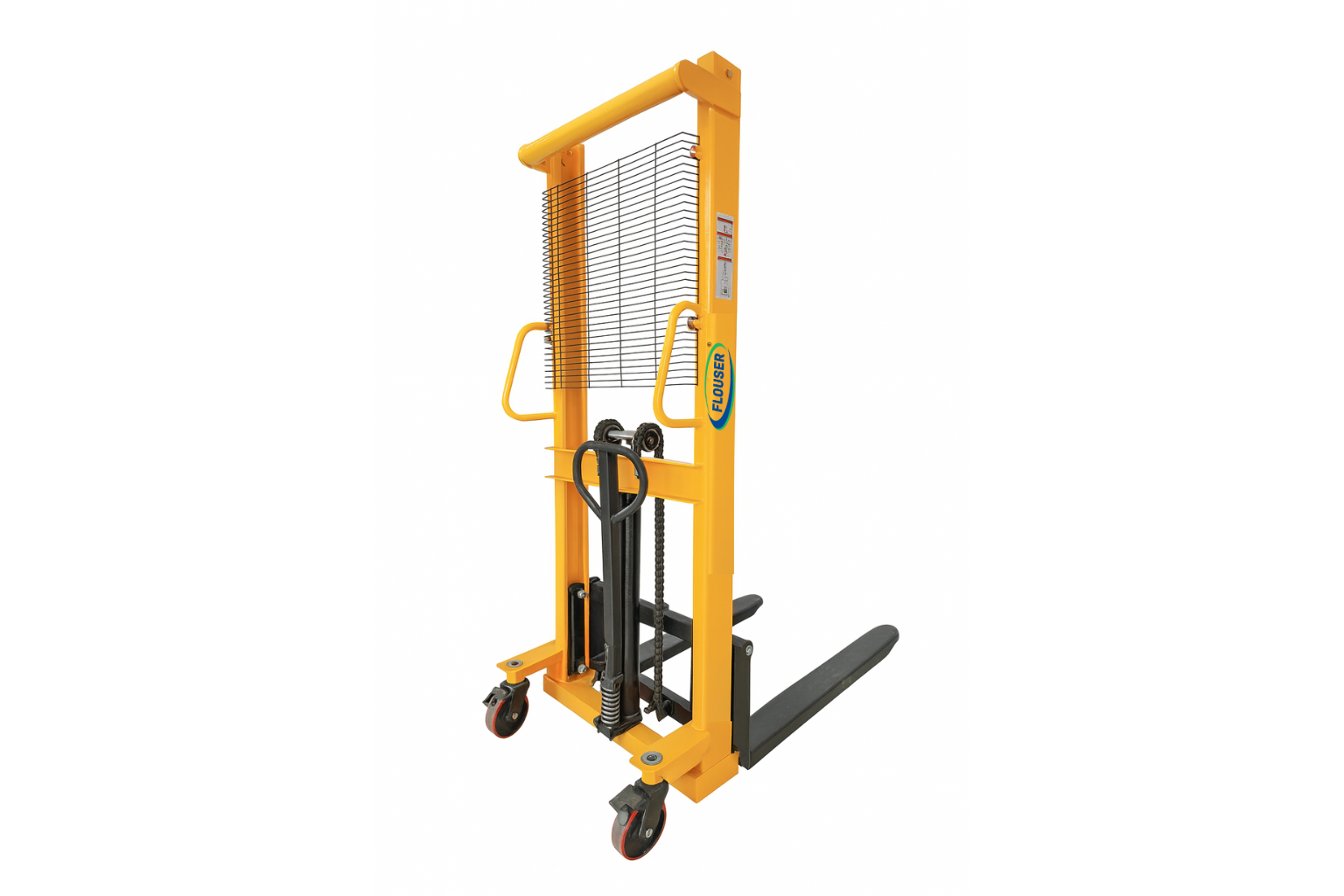 Hand Operated Hydraulic Stacker - side